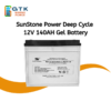 SunStone Power Deep Cycle 12V 140AH Gel Battery