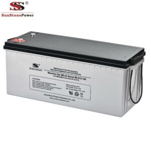 Sun Stone Power Deep Cycle 12V 180AH Gel Solar Battery Side