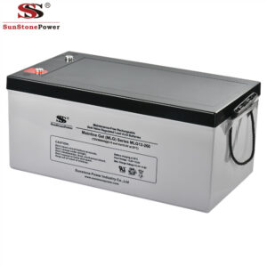 Sunstone Power Deep Cycle 12V 260AH Gel Solar Battery Side Image