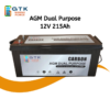 GTK AGM Dual Purpose 12V 215Ah