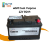 GTK AGM Dual Purpose 12V 80Ah