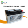 GTK Lead Acid 12V 80A -58043